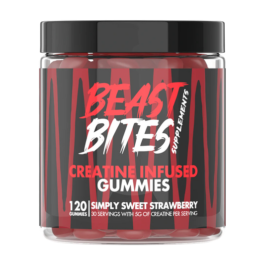 Beast Bites Creatine Gummies Strawberry